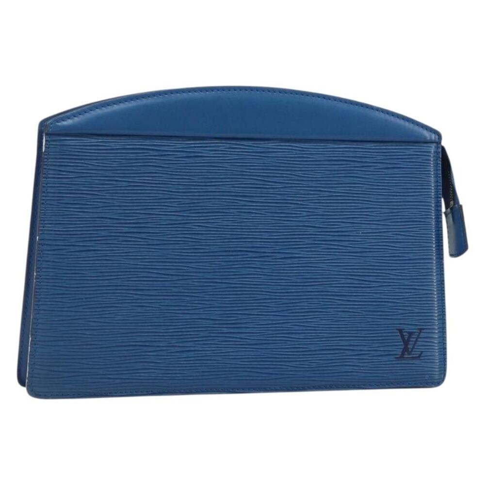 Louis Vuitton Epi Trousse Crete Pouch Blue
